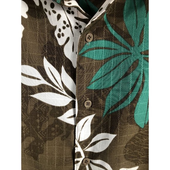 Havanera Hawaiian Shirt Men’s Floral Button Down Tropical Shirt Adult Medium - Picture 9 of 16